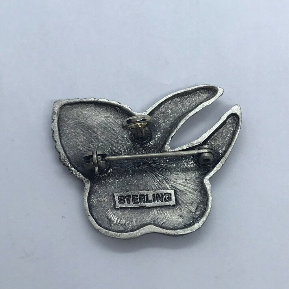 Sterling Silver 925 HLM Brooch/Pendant Helping Hands Leaf Dove Cross Butterfly - Picture 5 of 7